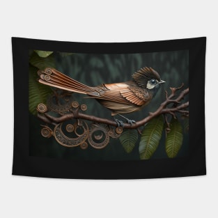 Steampunk bird Tapestry