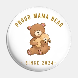 Mama Bear Mum Mummy since 2024 Pin