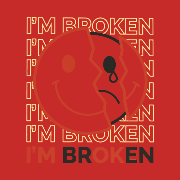 I am broken emojicon design by Cupidostore