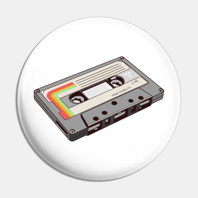 Cassette Pin by kimblackart