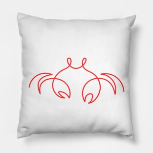 Red Crab Pillow