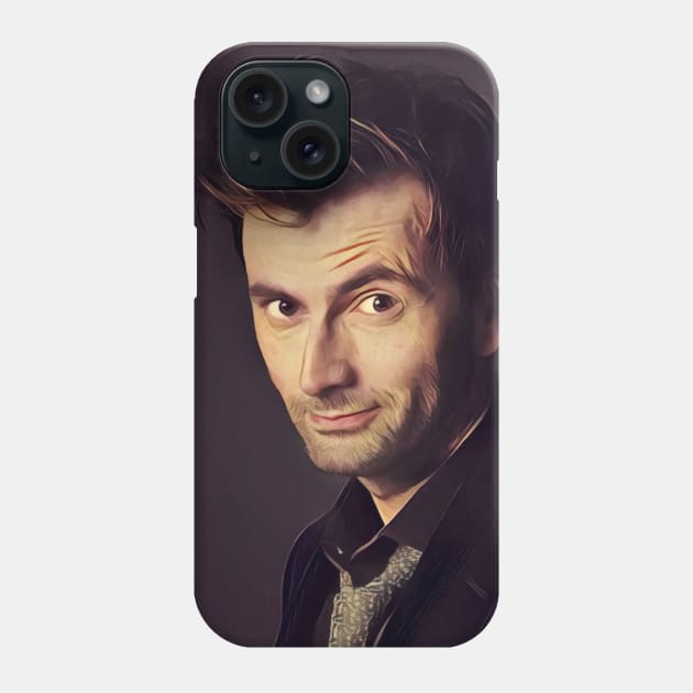 David Tennant fanart Phone Case by TheisDeschain