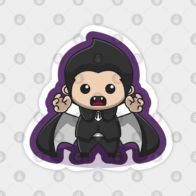 cute dracula Magnet by fflat hds