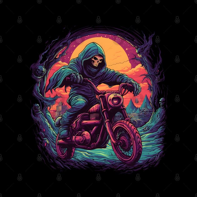 Epic Grim Reaper Motorcycle by pako-valor