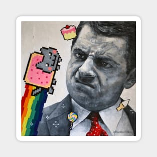 "MR BEAN & NYAN CAT ARTWORK" Magnet