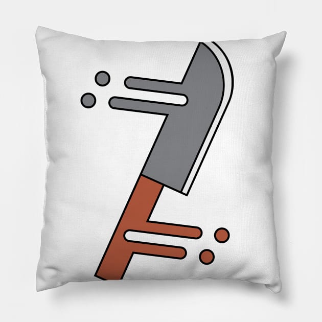 Lost in Space Knife Pillow by Mathew Graphic