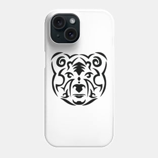 Brown bear in tribal style Phone Case