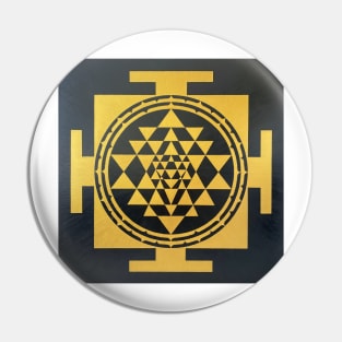 Shri Yantra gold Pin