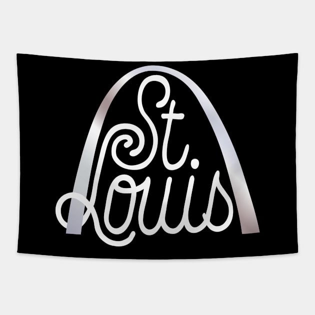 Saint Louis Missouri Souvenir Gateway Arch Traveler Gift Tapestry by peter2art