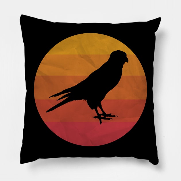 Vintage American Kestrel Pillow by ChadPill