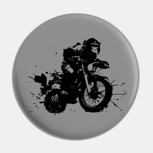 Monkey on the motorbike Pin