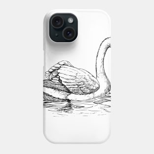 Swan Rough Design Phone Case