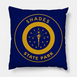 Shades State Park Indiana Flag Bullseye Pillow