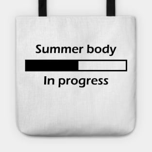 Summer Body In Progress - Black Tote