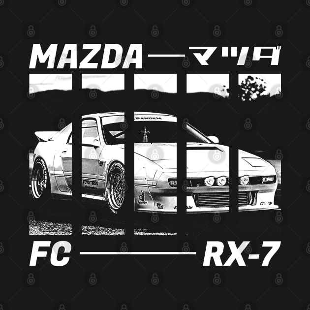 MAZDA RX-7 FC Black 'N White 3 (Black Version) by Cero