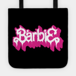 Metal Barbie logo Tote