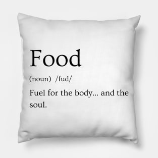 Food Funny Definition Pillow