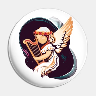 Heavenly Harpist Pin