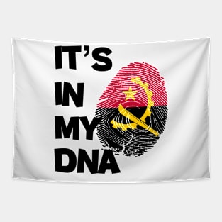 Flag of Angola in fingerprint Tapestry