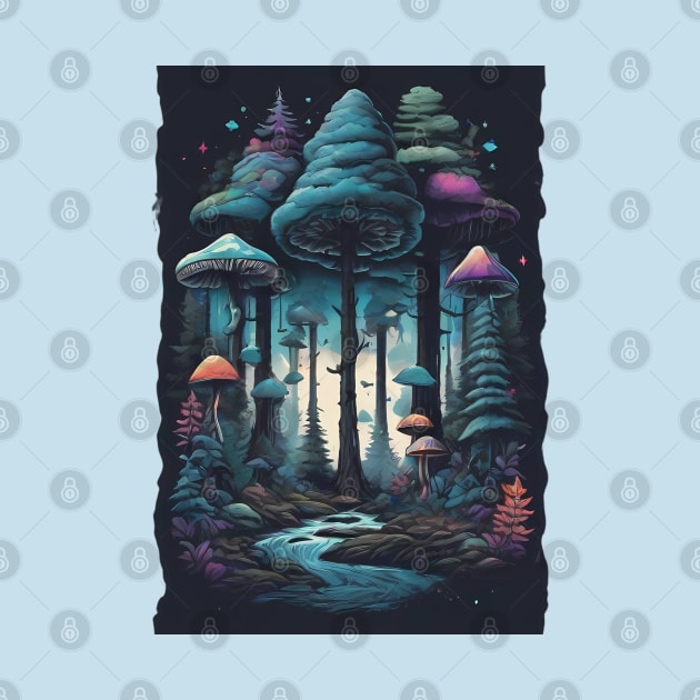 mushroom forest desgin by SPIT-36