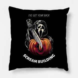 Scream Building Pillow