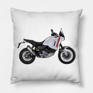 DesertX Bike Side View Illustration Pillow