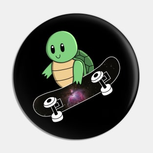 Space Turtle Skateboard Pin