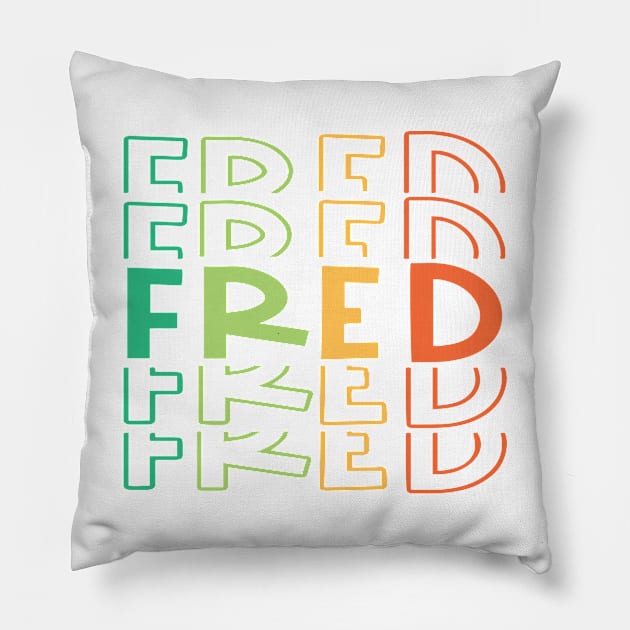 FRED Pillow by Motiejus