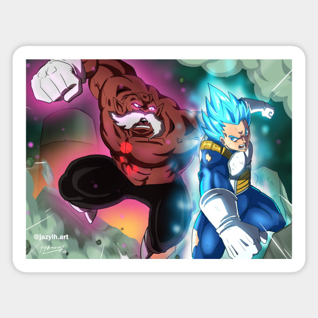 Toppo Vs Vegeta Top Dragonball Sticker Teepublic