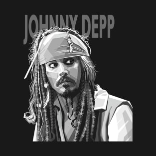Johnny Depp Grey T-Shirt