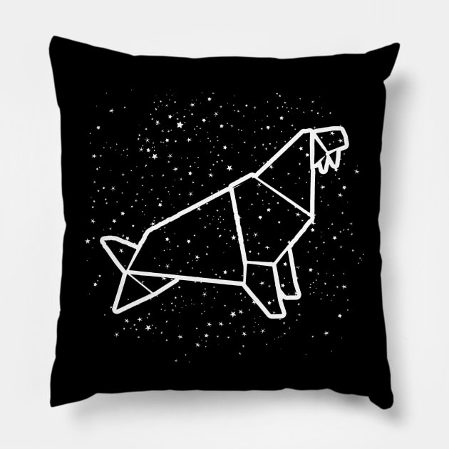 Walrus Zodiac Symbol Astrological Sign Horoscope Pillow by Mila46