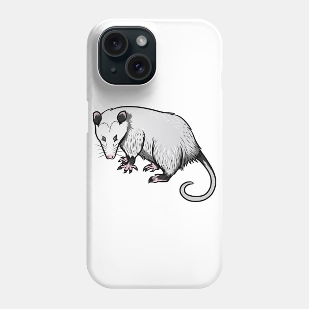 Opossum Phone Case by Sticker Steve