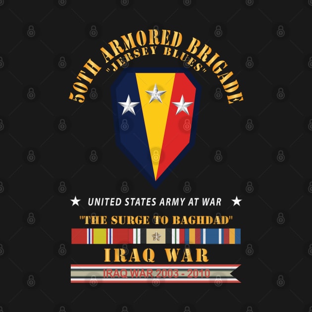 50th Armored Brigade - Jersey Blues - SSI - The Surge - Iraq w Streamer - IRAQ SVC X 300 by twix123844