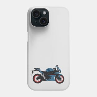 Motorcycle Yamaha YZF-R3 Aquamarine Phone Case