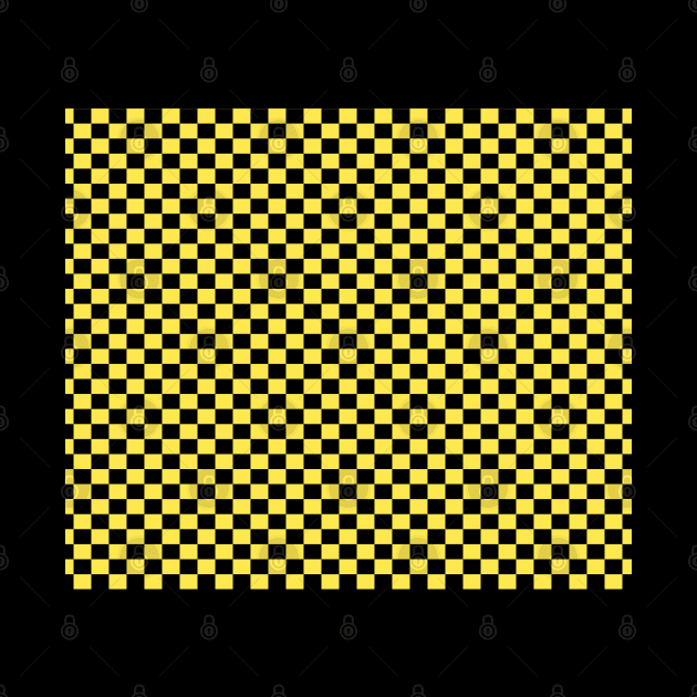 Checkered Black And Yellow by DragonTees