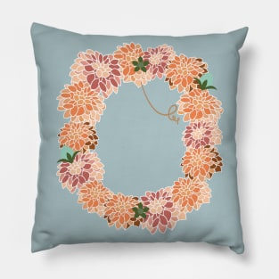 Letter O Floral Pillow