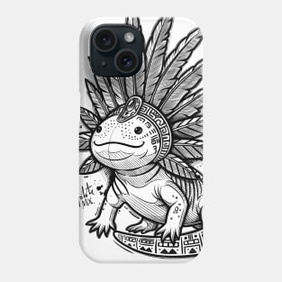 Aztec Axolotl (BLACK) Phone Case