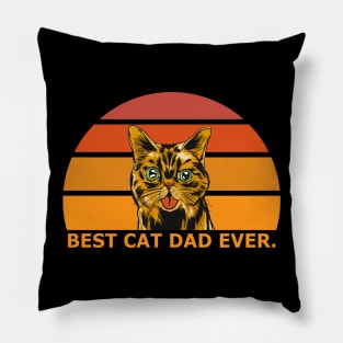 Best Cat Dad Ever Pillow