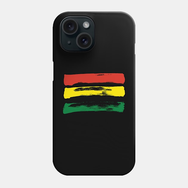 Bolivia Flag - Pencil Strokes Phone Case by Nikokosmos