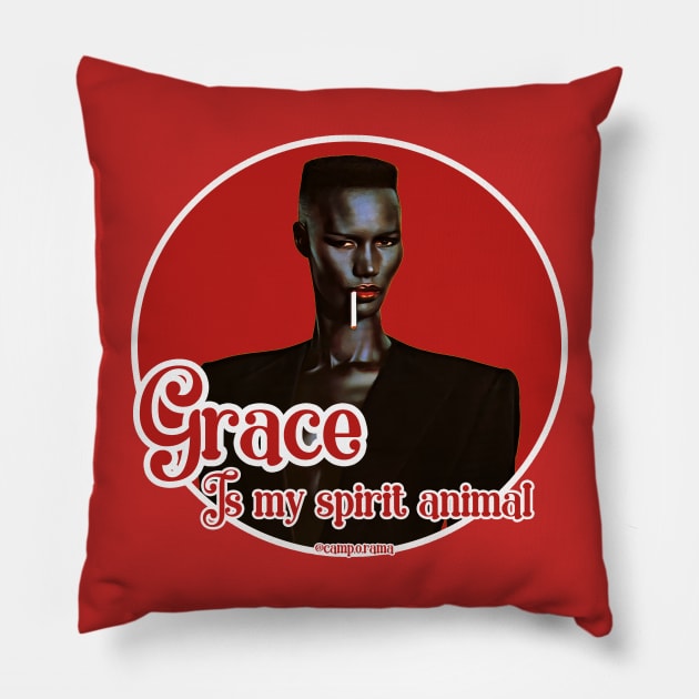 Grace Jones Pillow by Camp.o.rama