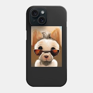 Cool Pup with Sunglasses Phone Case