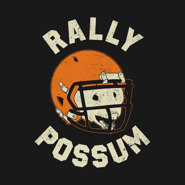 Rally Possum Funny Cleveland Football by APSketches