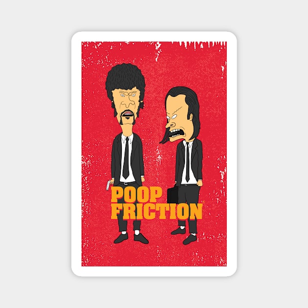 Beavis & Butthead in Poop Friction Magnet by CalebLindenDesign