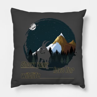 Show your love for wildlife Pillow