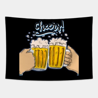 i need to cheers,beer funny t-shirt Tapestry