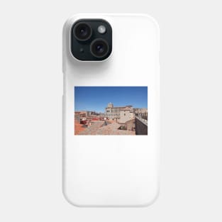 Catedral del Salvador, cathedral with city walls, Avila, Spain, Europe Phone Case