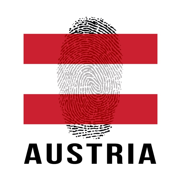 Austria Flag DNA by Rocky Ro Designs