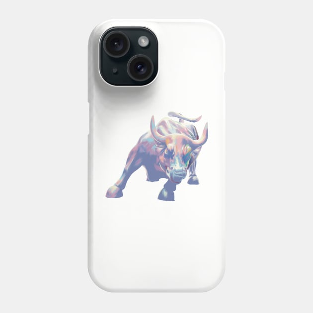 The Charging Bull of Wall Street Phone Case by Art And Soul