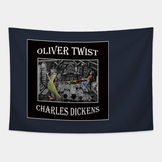 Oliver Twist and Mister Fagin Tapestry by Daphna Rosin