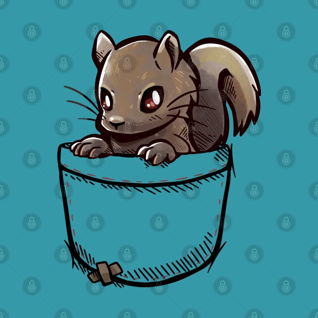 Pocket Cute Grey Squirrel by TechraPockets